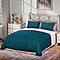 3 Piece Set - One Time Closeout - Extra warm Sherpa Duvet Cover with 2 Pillowcases Single - Green