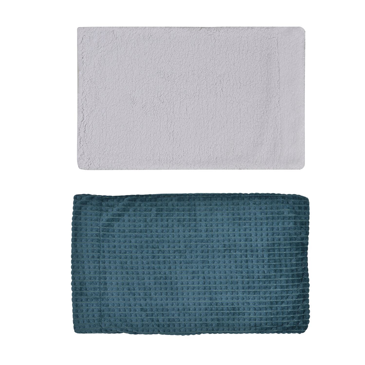 3 Piece Set - One Time Closeout - Extra warm Sherpa Duvet Cover with 2 Pillowcases Single - Light Peach