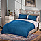 3 Piece Set - One Time Closeout - Extra warm Sherpa Duvet Cover with 2 Pillowcases Single - Blue
