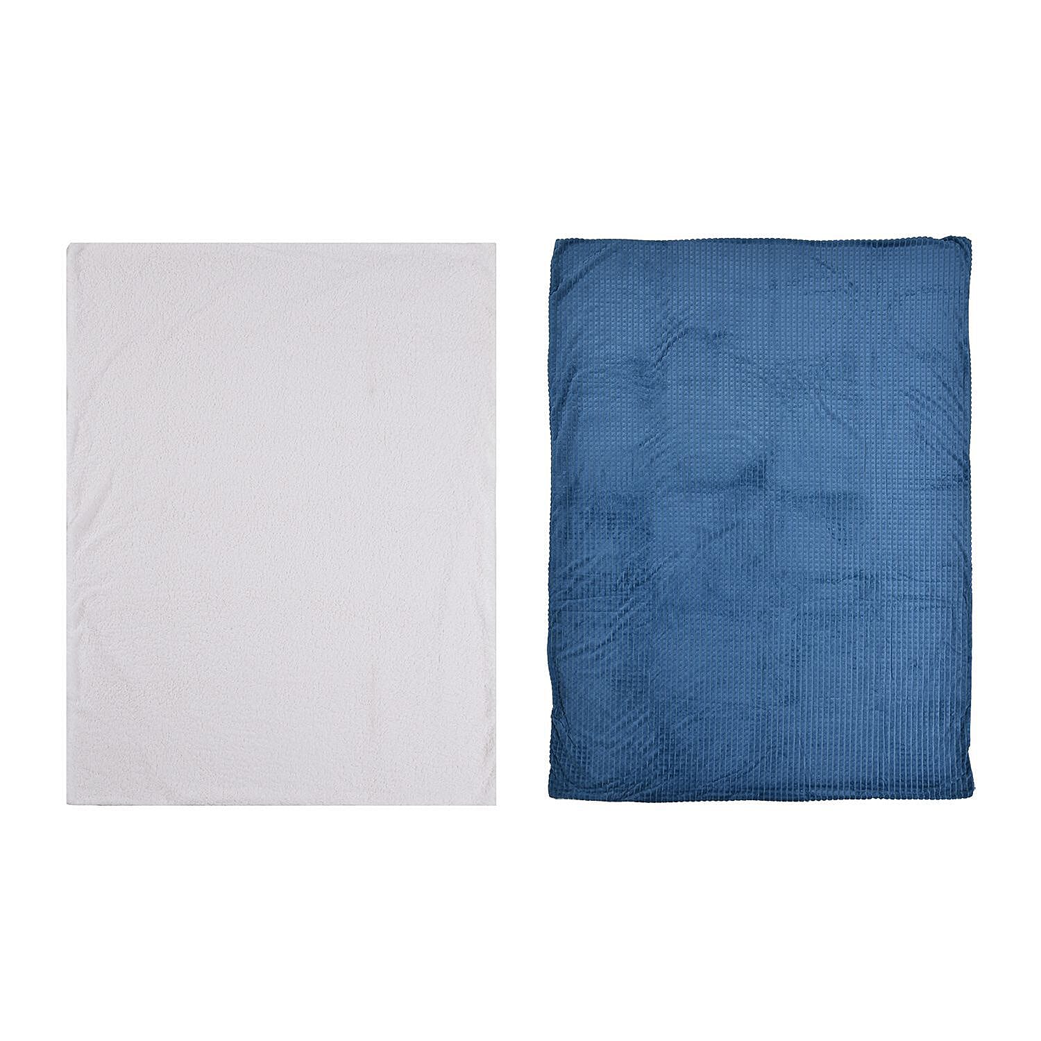 3 Piece Set - One Time Closeout - Extra warm Sherpa Duvet Cover with 2 Pillowcases Single - Light Peach