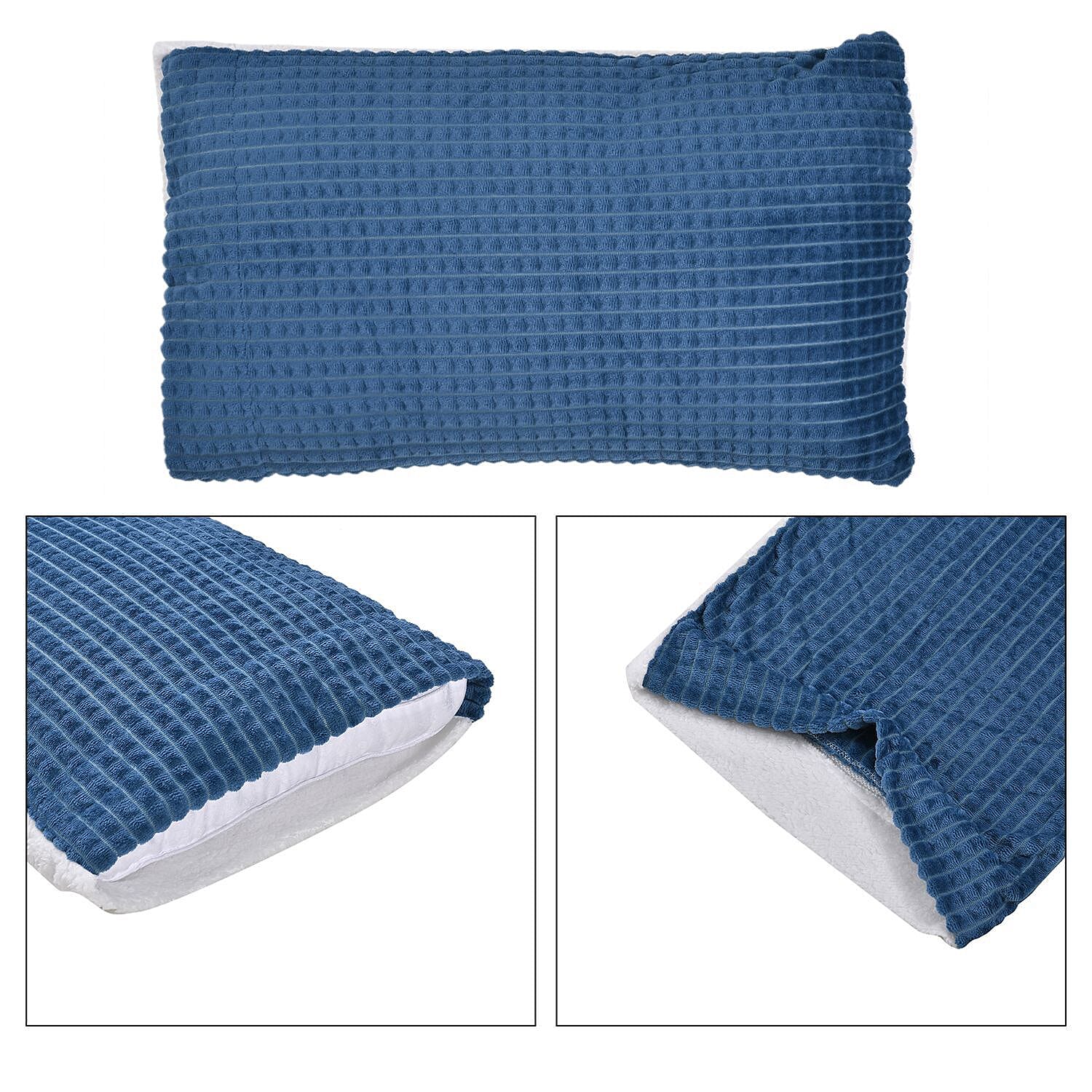 3 Piece Set - One Time Closeout - Extra warm Sherpa Duvet Cover with 2 Pillowcases Single - Light Peach