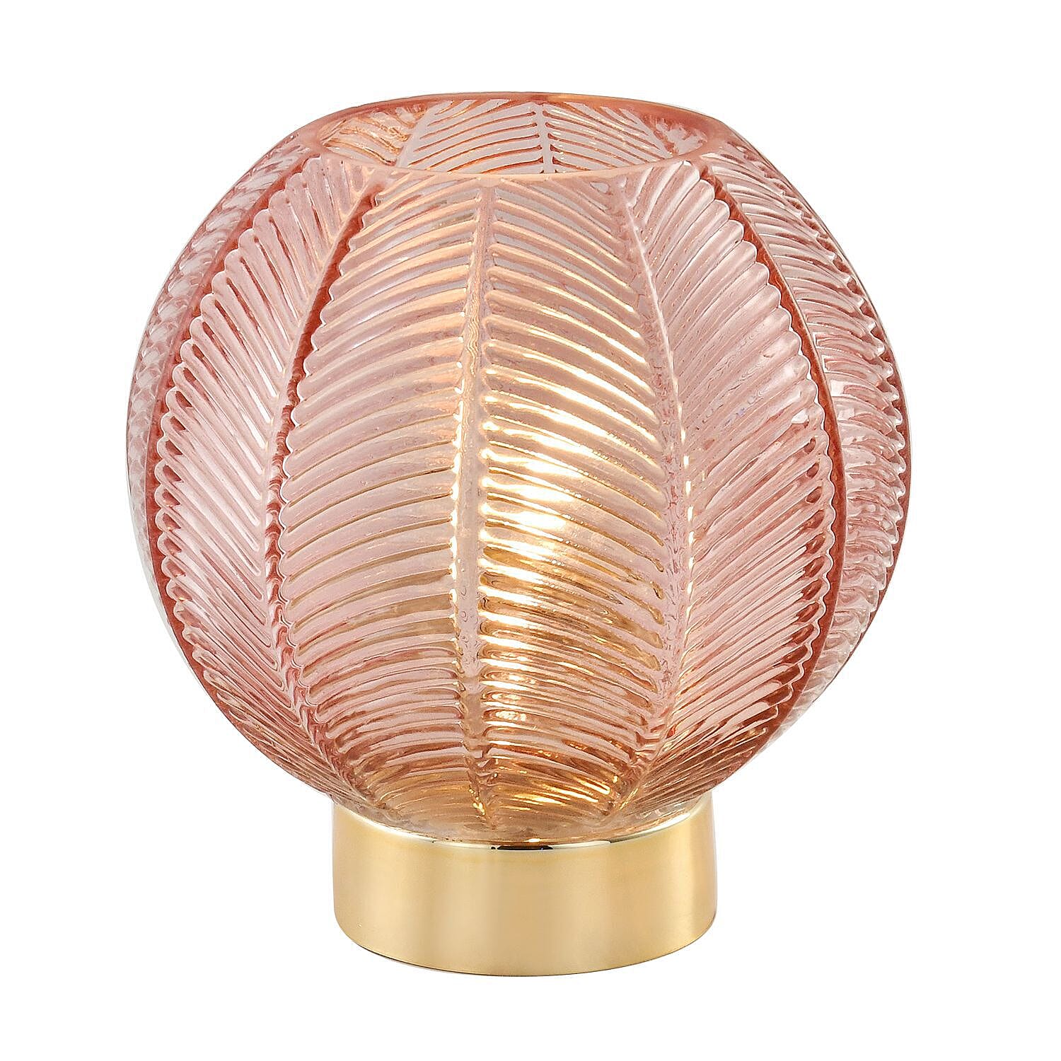 Spherical Glass Table Lamp with Vintage Edison Filament Bulb (Size 15x14 Cm) - Green