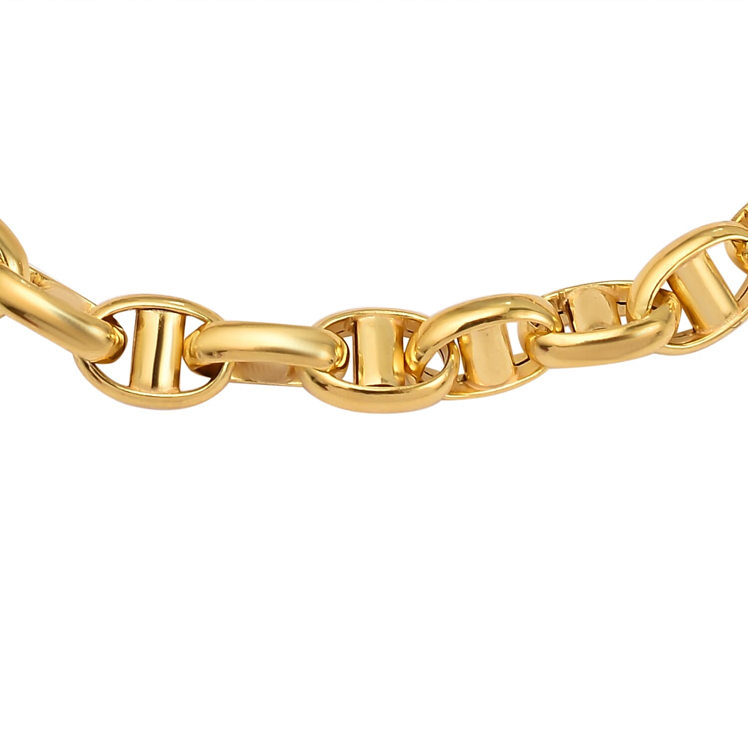 One Time Close Out Deal - 9K Yellow Gold Rambo Bracelet (Size - 7.5) with Lobster Clasp Gold Wt 5.00 Gms