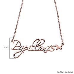 Vermeil RG Sterling Silver Fancy Necklace (Size - 20), Silver Wt. 8 Gms