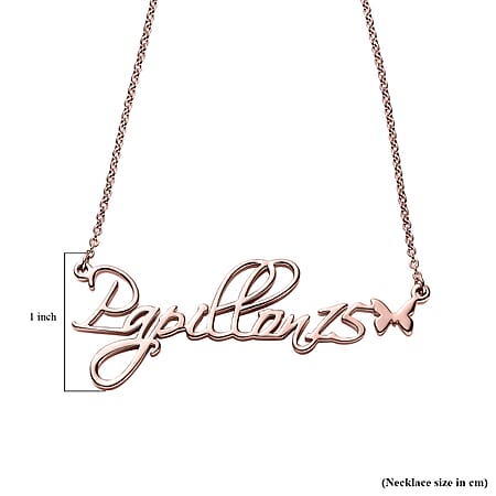 Vermeil RG Sterling Silver Fancy Necklace (Size - 20),  Silver Wt. 8 Gms