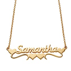 Vermeil YG Sterling Silver Fancy Necklace (Size - 20), Silver Wt. 8 Gms