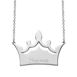 Platinum Overlay Sterling Silver Fancy Necklace (Size - 20), Silver Wt. 8 Gms