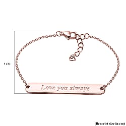 18K Vermeil Yellow Gold Plated Sterling Silver Bracelet (Size - 7.25)