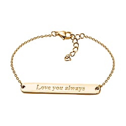 18K Vermeil Yellow Gold Plated Sterling Silver Bracelet (Size - 7.25)