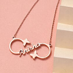 Vermeil RG Sterling Silver Fancy Necklace (Size - 20), Silver Wt. 7 Gms