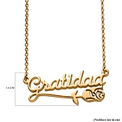 Vermeil YG Sterling Silver Fancy Necklace (Size - 20), Silver Wt. 7 Gms