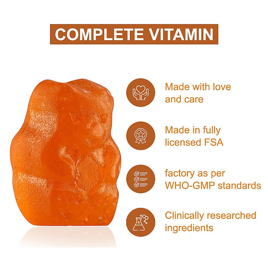 Purna - Orange Flavoured Vitamin C Gummies (60 Gummies)