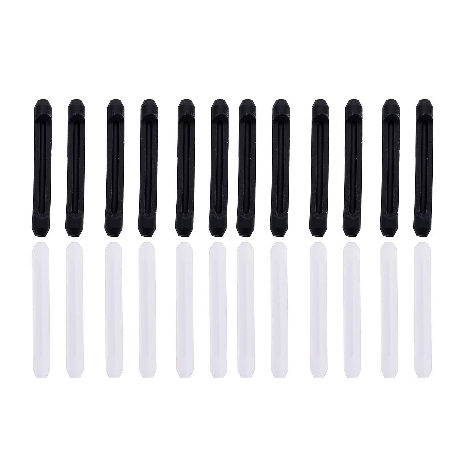 Accessories  - Set (12 Pairs Glasses Ear Hook) White & Black