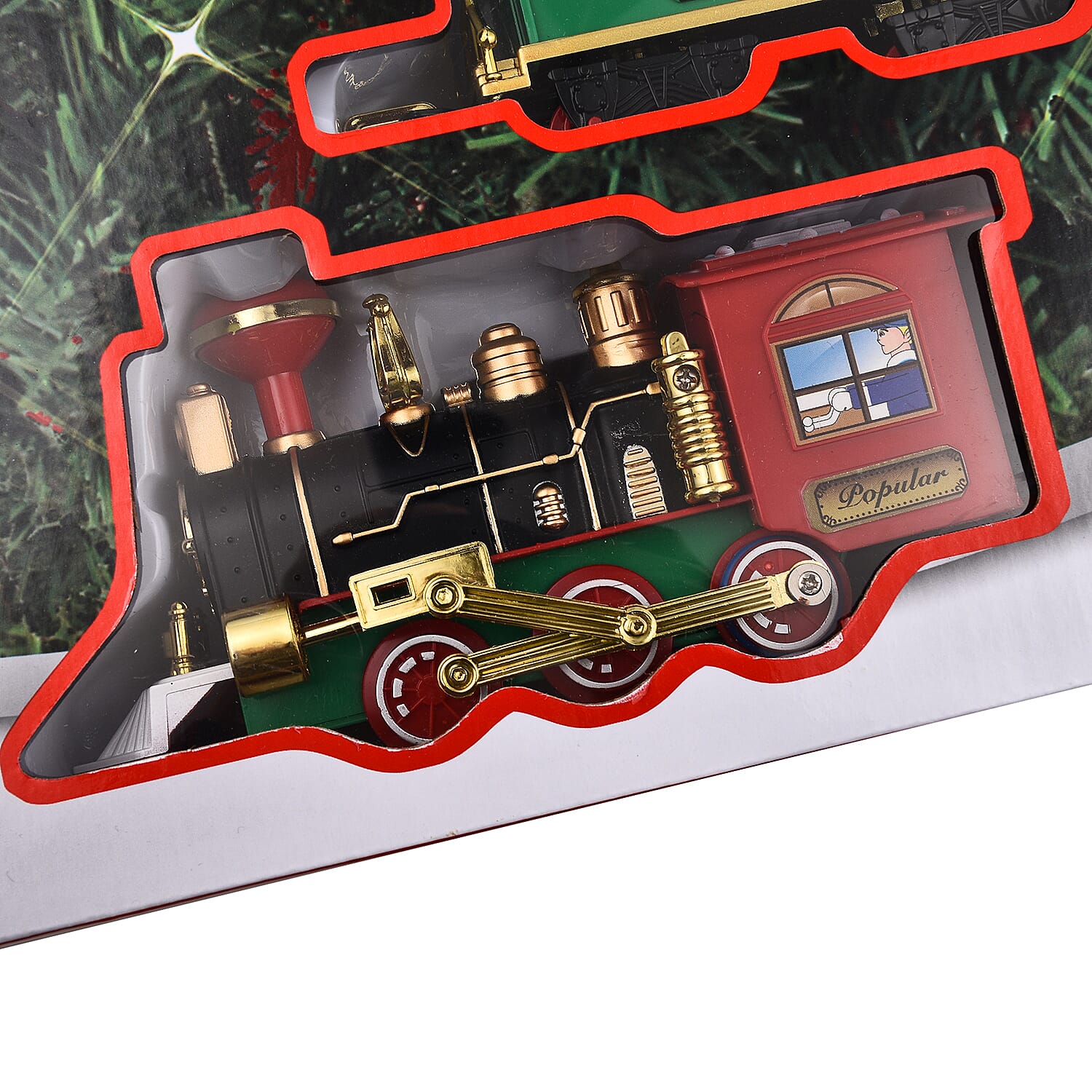 Train Set Engine With 3 Car Circular Track - Requires 4AA Batteries (not incld)