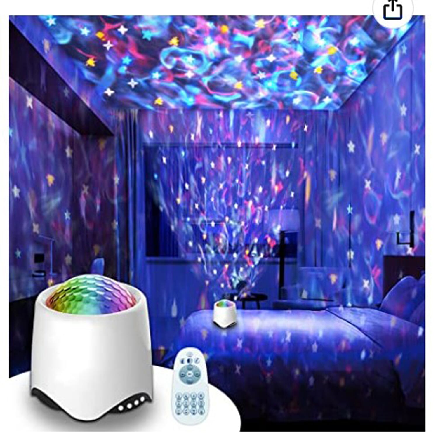 Star Projector Galaxy Colour Changing Lamp Speaker with Remote Control