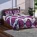 3 Piece Set - Bohemian Pattern Comforter with 2 Pillow Cases (DoubleSize, 200x200 cm) - Purple