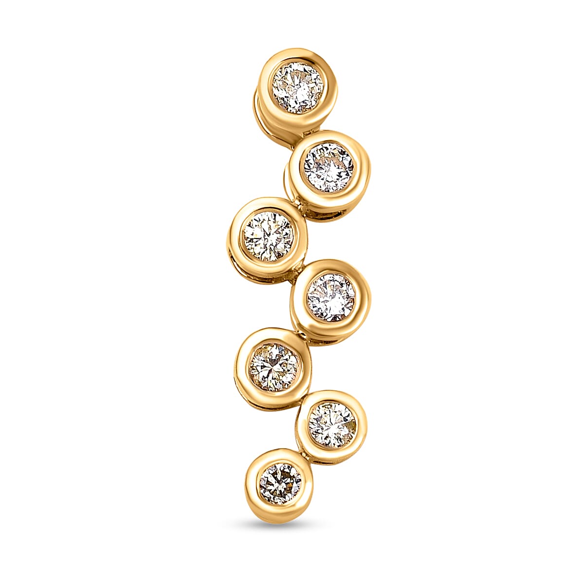 NY Close Out -14K Yellow Gold Natural Yellow Diamond (SI-I1) Pendant 0.40 Ct