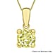 9K Yellow Gold Light Yellow Cubic Zirconia 5mm August Birthstone Pendant