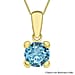 9K Yellow Gold Light Yellow Cubic Zirconia 5mm August Birthstone Pendant