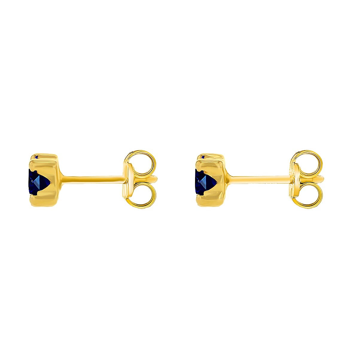 9K Yellow Gold  A   Cubic Zirconia  Earring 0.80 ct,  Gold Wt. 0.33 Gms  0.400  Ct.