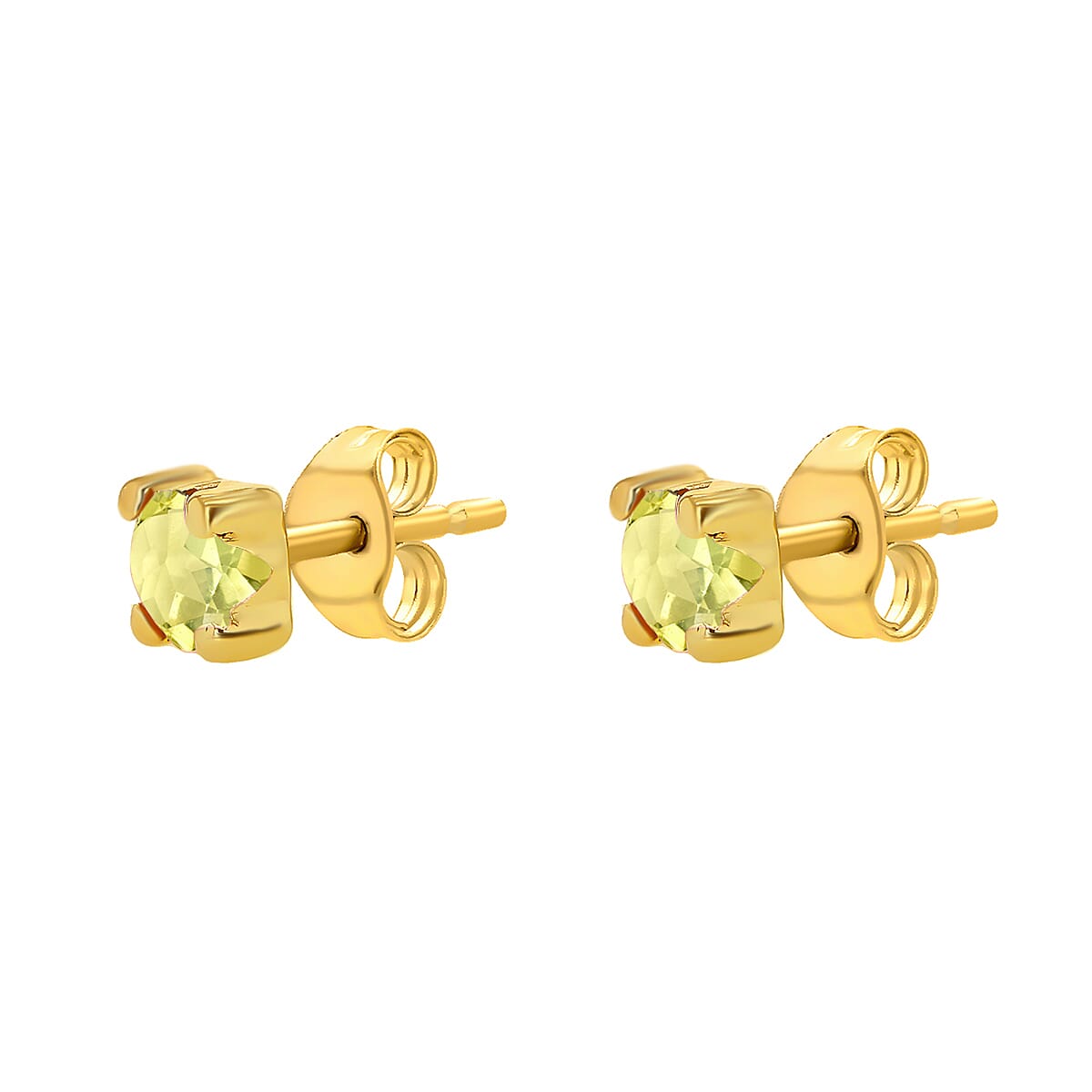 9K Yellow Gold  A   Cubic Zirconia  Earring 0.80 ct,  Gold Wt. 0.33 Gms  0.400  Ct.