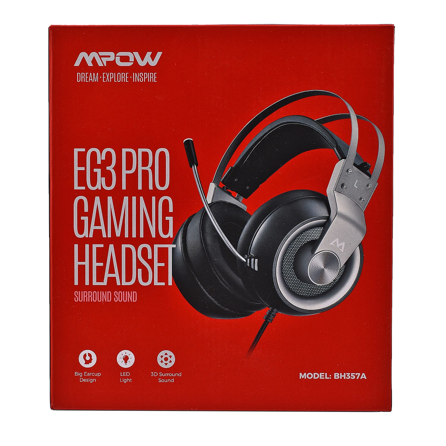 Mpow On-Ear and Over-Ear Headphone (Size 10x22 cm) - Black & Silver