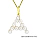 9K Yellow Gold  AAAA   Pearl  Pendant 0.20 pc,  Gold Wt. 0.25 Gms  0.200  Ct.