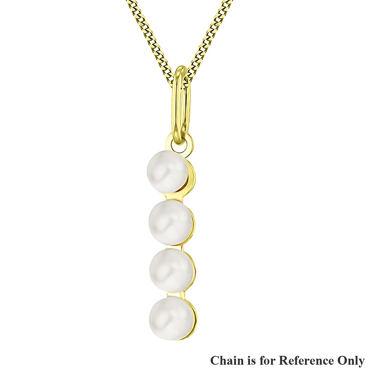 9K Yellow Gold  AAAA   Pearl  Pendant 0.20 pc,  Gold Wt. 0.25 Gms  0.200  Ct.