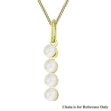 9K Yellow Gold  AAAA   Pearl  Pendant 0.20 pc,  Gold Wt. 0.25 Gms  0.200  Ct.