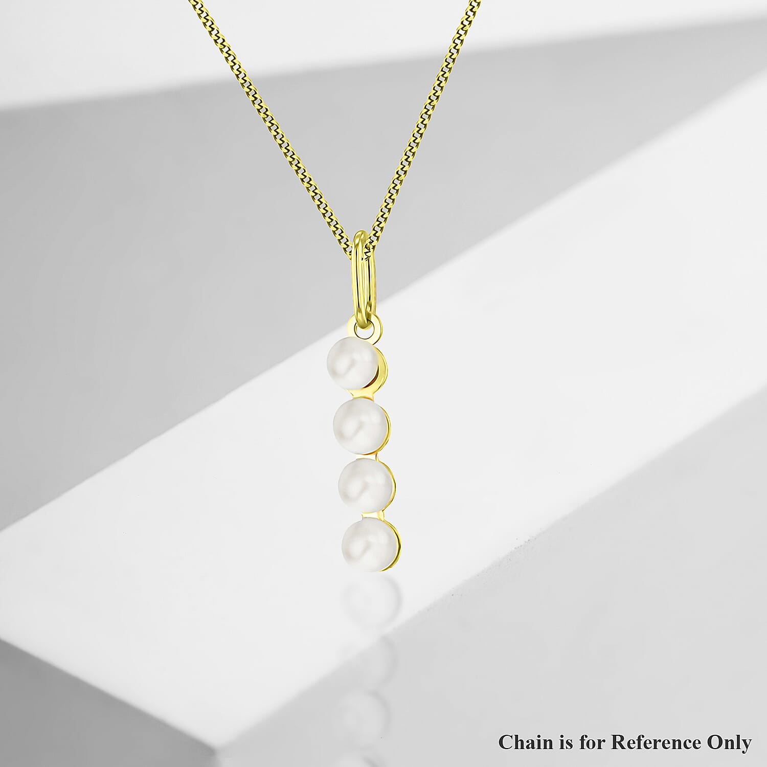 9K Yellow Gold  AAAA   Pearl  Pendant 0.20 pc,  Gold Wt. 0.25 Gms  0.200  Ct.