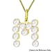9K Yellow Gold  AAAA   Pearl  Pendant 0.20 pc,  Gold Wt. 0.25 Gms  0.200  Ct.