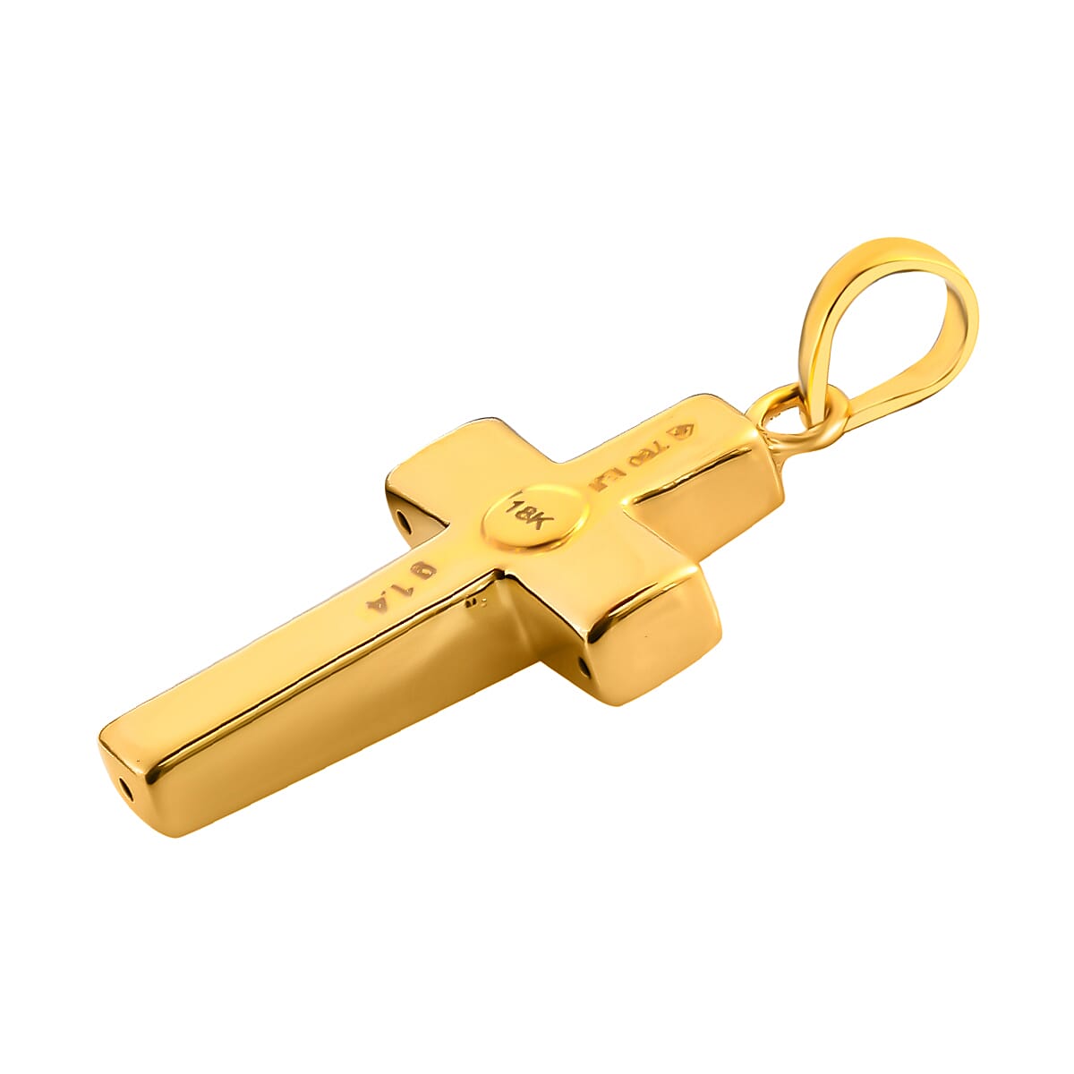 18K Yellow Gold Cross Pendant