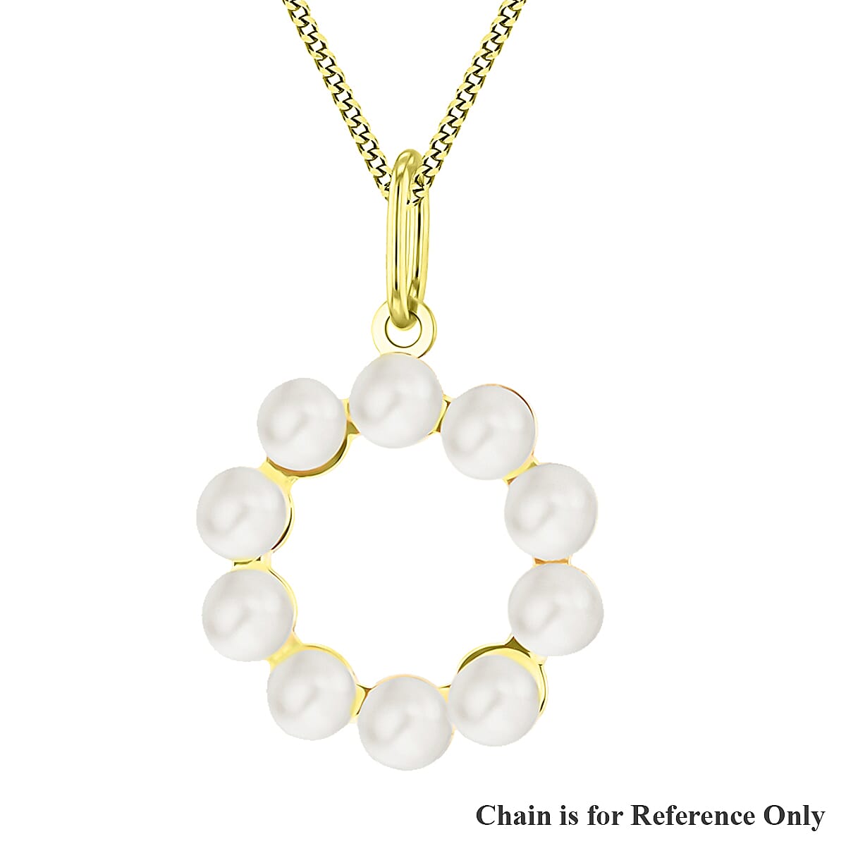 9K Yellow Gold  AAAA   Pearl  Pendant 0.20 pc,  Gold Wt. 0.25 Gms  0.200  Ct.