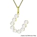 9K Yellow Gold  AAAA   Pearl  Pendant 0.20 pc,  Gold Wt. 0.25 Gms  0.200  Ct.