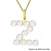 9K Yellow Gold  AAAA   Pearl  Pendant 0.20 pc,  Gold Wt. 0.25 Gms  0.200  Ct.