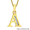9K Yellow Gold  A   Cubic Zirconia  Pendant 0.07 ct,  Gold Wt. 0.54 Gms  0.070  Ct.