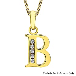 9K Yellow Gold  A   Cubic Zirconia  Pendant 0.07 ct,  Gold Wt. 0.54 Gms  0.070  Ct.