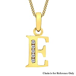 9K Yellow Gold  A   Cubic Zirconia  Pendant 0.07 ct,  Gold Wt. 0.46 Gms  0.070  Ct.