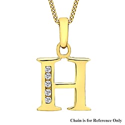 9K Yellow Gold  A   Cubic Zirconia  Pendant 0.07 ct,  Gold Wt. 0.57 Gms  0.070  Ct.