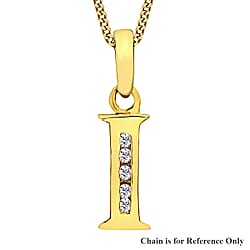 9K Yellow Gold  A   Cubic Zirconia  Pendant 0.07 ct,  Gold Wt. 0.36 Gms  0.070  Ct.