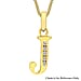 9K Yellow Gold  A   Cubic Zirconia  Pendant 0.07 ct,  Gold Wt. 0.35 Gms  0.070  Ct.