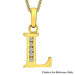 9K Yellow Gold  A   Cubic Zirconia  Pendant 0.07 ct,  Gold Wt. 0.37 Gms  0.070  Ct.