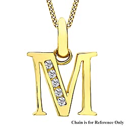 9K Yellow Gold  A   Cubic Zirconia  Pendant 0.07 ct,  Gold Wt. 0.56 Gms  0.070  Ct.