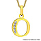 9K Yellow Gold  A   Cubic Zirconia  Pendant 0.07 ct,  Gold Wt. 0.5 Gms  0.070  Ct.
