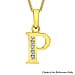 9K Yellow Gold  A   Cubic Zirconia  Pendant 0.07 ct,  Gold Wt. 0.4 Gms  0.070  Ct.