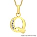 9K Yellow Gold  A   Cubic Zirconia  Pendant 0.07 ct,  Gold Wt. 0.61 Gms  0.070  Ct.