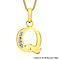 9K Yellow Gold  A   Cubic Zirconia  Pendant 0.07 ct,  Gold Wt. 0.61 Gms  0.070  Ct.