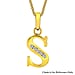 9K Yellow Gold  A   Cubic Zirconia  Pendant 0.07 ct,  Gold Wt. 0.51 Gms  0.070  Ct.