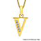 9K Yellow Gold  A   Cubic Zirconia  Pendant 0.07 ct,  Gold Wt. 0.49 Gms  0.070  Ct.