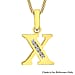 9K Yellow Gold  A   Cubic Zirconia  Pendant 0.07 ct,  Gold Wt. 0.61 Gms  0.070  Ct.